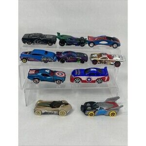 Hot Wheels Marvel Superhero Lot Sandman Hawkeye Thor SpiderMan Cap America